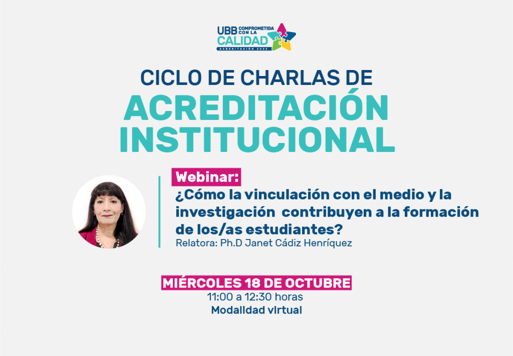 En webinar analizaron aporte de la vinculación con el medio a la formación de estudiantes UBB