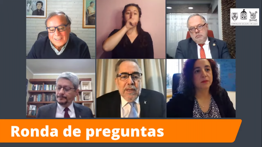 Rector participó en conversatorio sobre rol de universidades estatales en la nueva Constitución