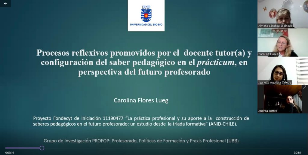 Académica UBB comparte resultados preliminares de Fondecyt que relevan el rol de la reflexión docente