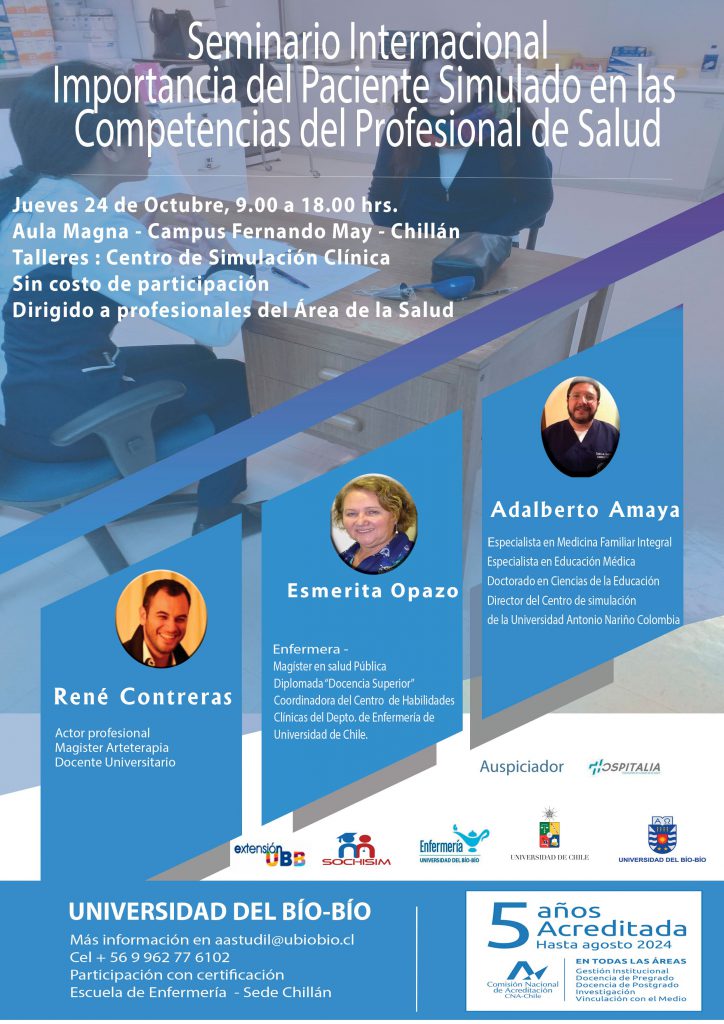 Seminario Internacional Importancia del paciente simulado en las competencias del profesional de la salud