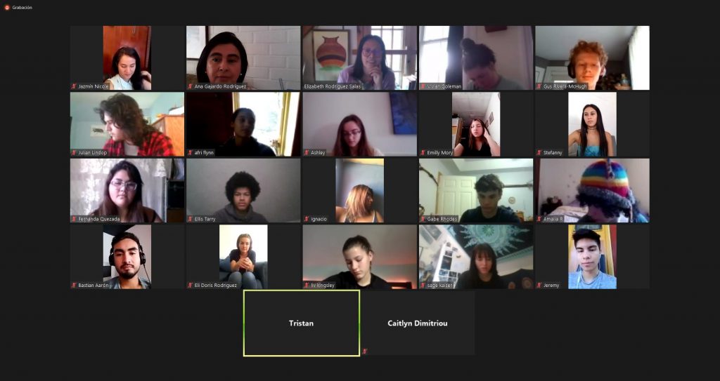 Académica UBB participa en conversatorio con estudiantes de Greenfield Massachusetts