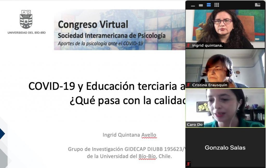 Académica UBB expuso en Congreso de la Sociedad Interamericana de Psicología SIP 2020