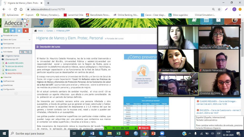 UBB capacita a profesionales de la Red de Salud de Ñuble en contexto de Covid 19