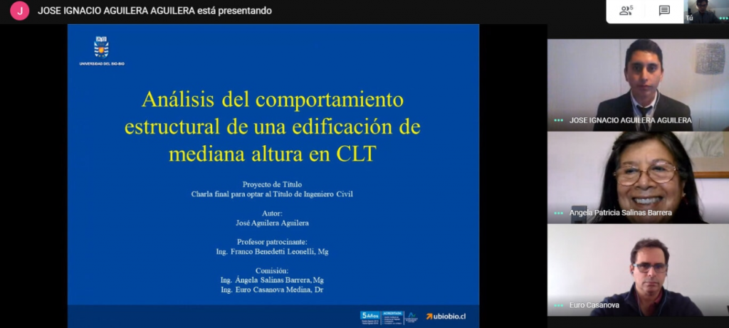 Alumno de Ingeniería Civil obtuvo nota máxima al defender su tesis por videoconferencia