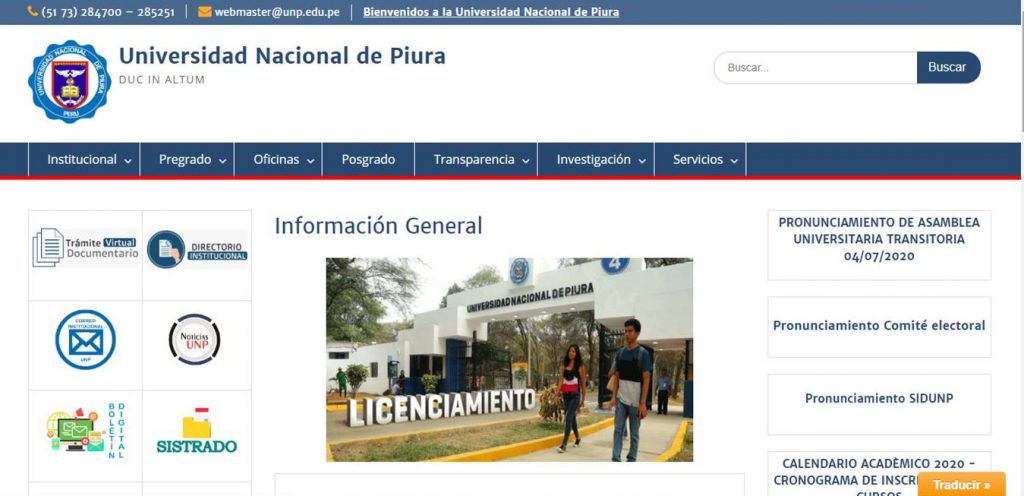 Académicos/as UBB participaron en ciclo de la Universidad Nacional de Piura, Perú