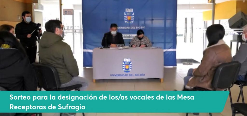 Sorteo de vocales de mesas receptoras de sufragios para elección de rector/a