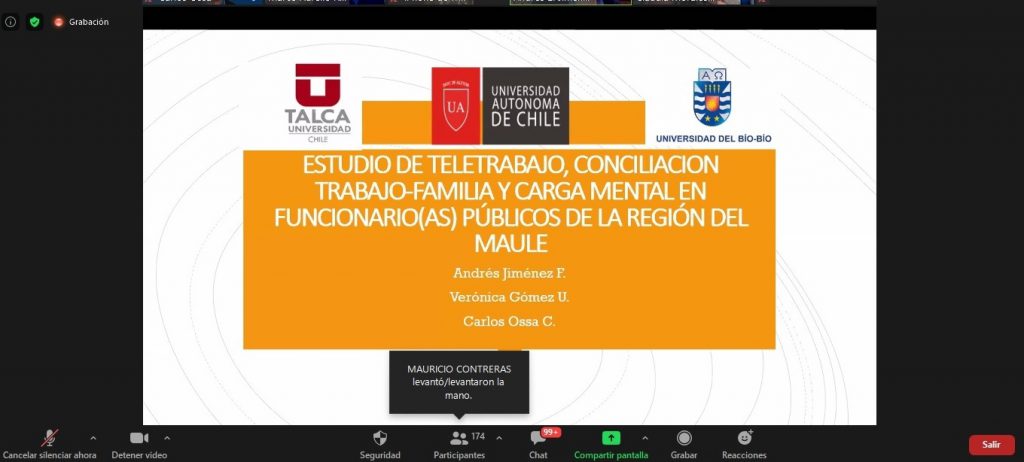 Académico UBB expuso sobre teletrabajo, conciliación trabajo-familia y carga mental