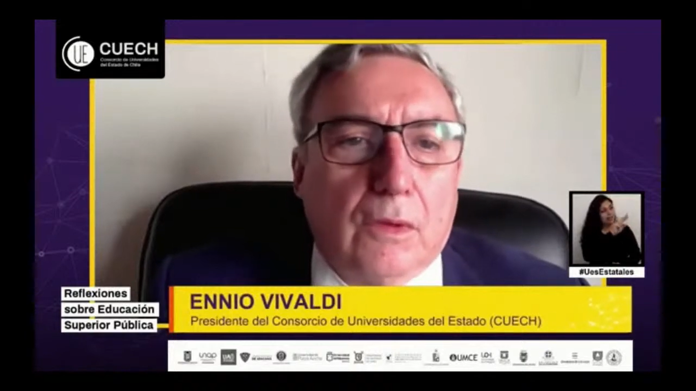 Rector Vivaldi, presidente del CUECH El proceso constituyente nos