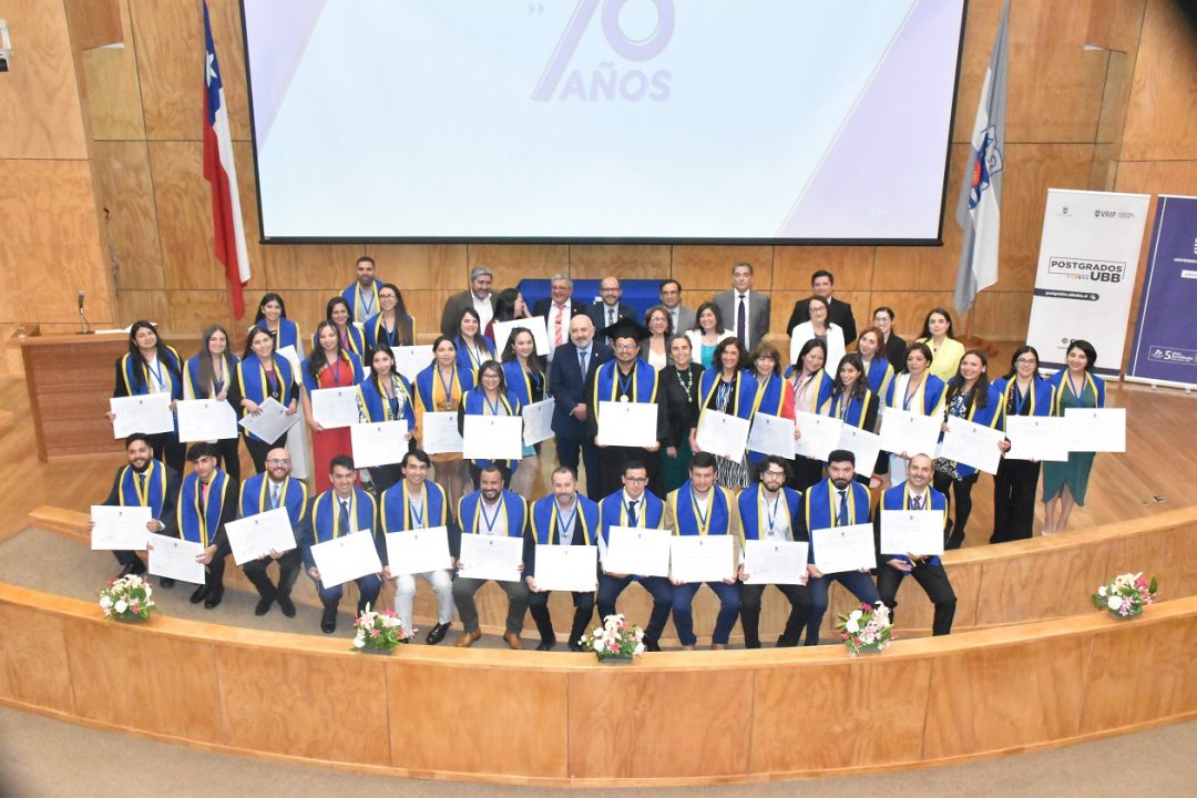 Ceremonia de Postgrado UBB en Chillán reconoció a 47 nuevos graduados/as de los programas de Doctorado y Magíster