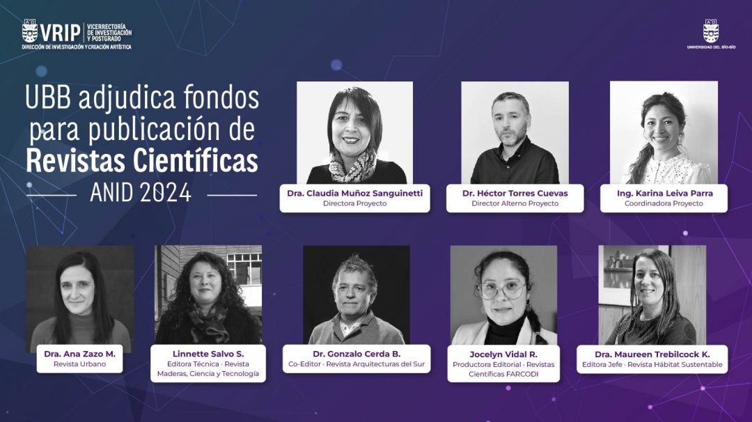 UBB adjudica fondos para publicación de Revistas Científicas, de ANID 2024