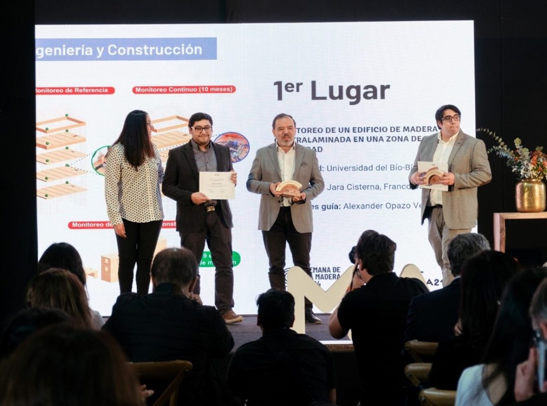 Estudiante de Doctorado en Ingeniería UBB, obtuvo el 1er lugar en concurso que se enmarca en la Semana de la Madera de CORMA