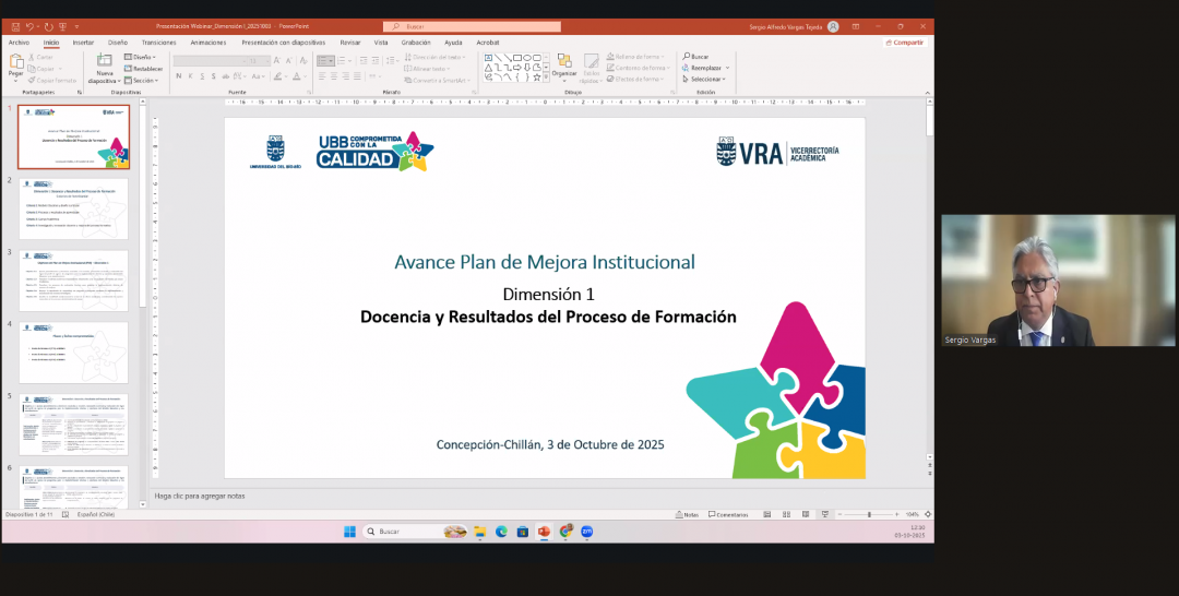 Rectoría inició ciclo de webinars sobre acreditación institucional y avances del plan de mejora
