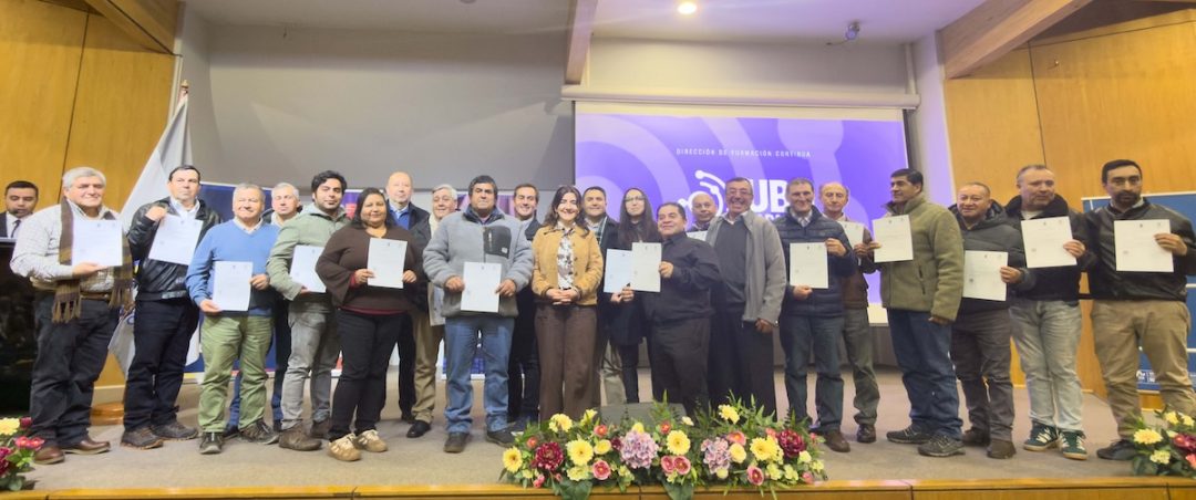 MOP certifica a cientos de dirigentes, operadores y secretarias de servicios sanitarios rurales tras capacitación desarrollada por la UBB