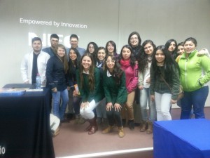 Estudiandes de PEBE y PARVU con Mauricio Pardes y Prof. Loreto Mora