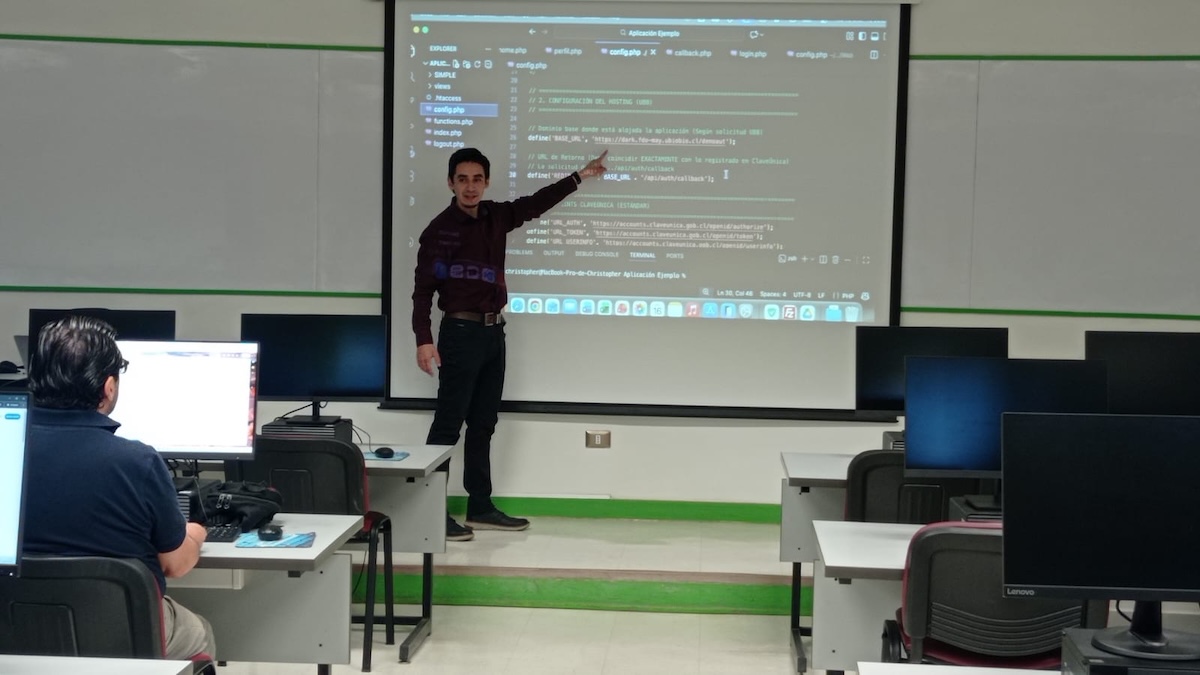 Sesión de capacitación.